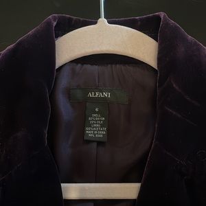 Alfani amethyst velvet jacket. Size 6